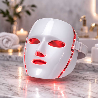 masque led lumiere rouge