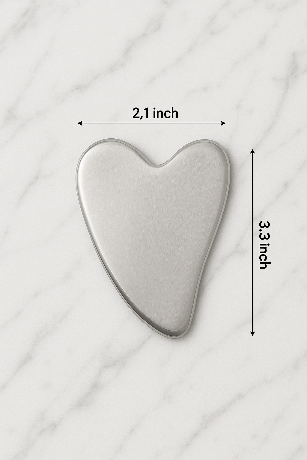 gua sha acier inoxydable-coeur-dimensions