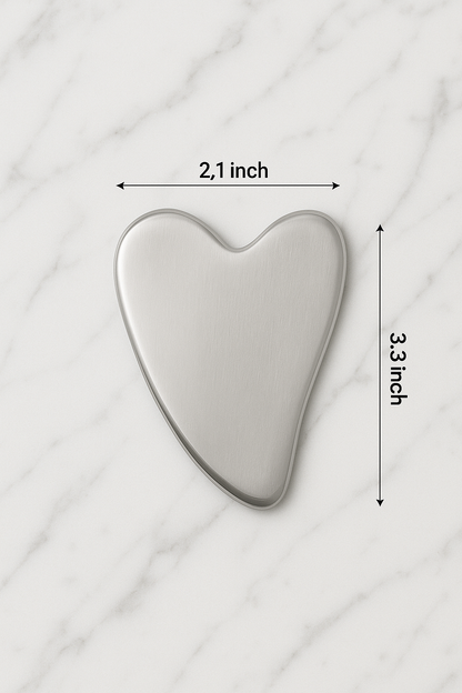 gua sha acier inoxydable-coeur-dimensions