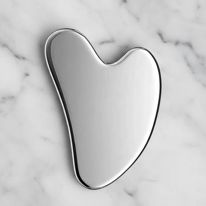 Gua-Sha acier inoxydable forme coeur