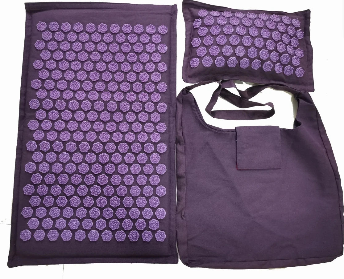 tapis acupression mauve